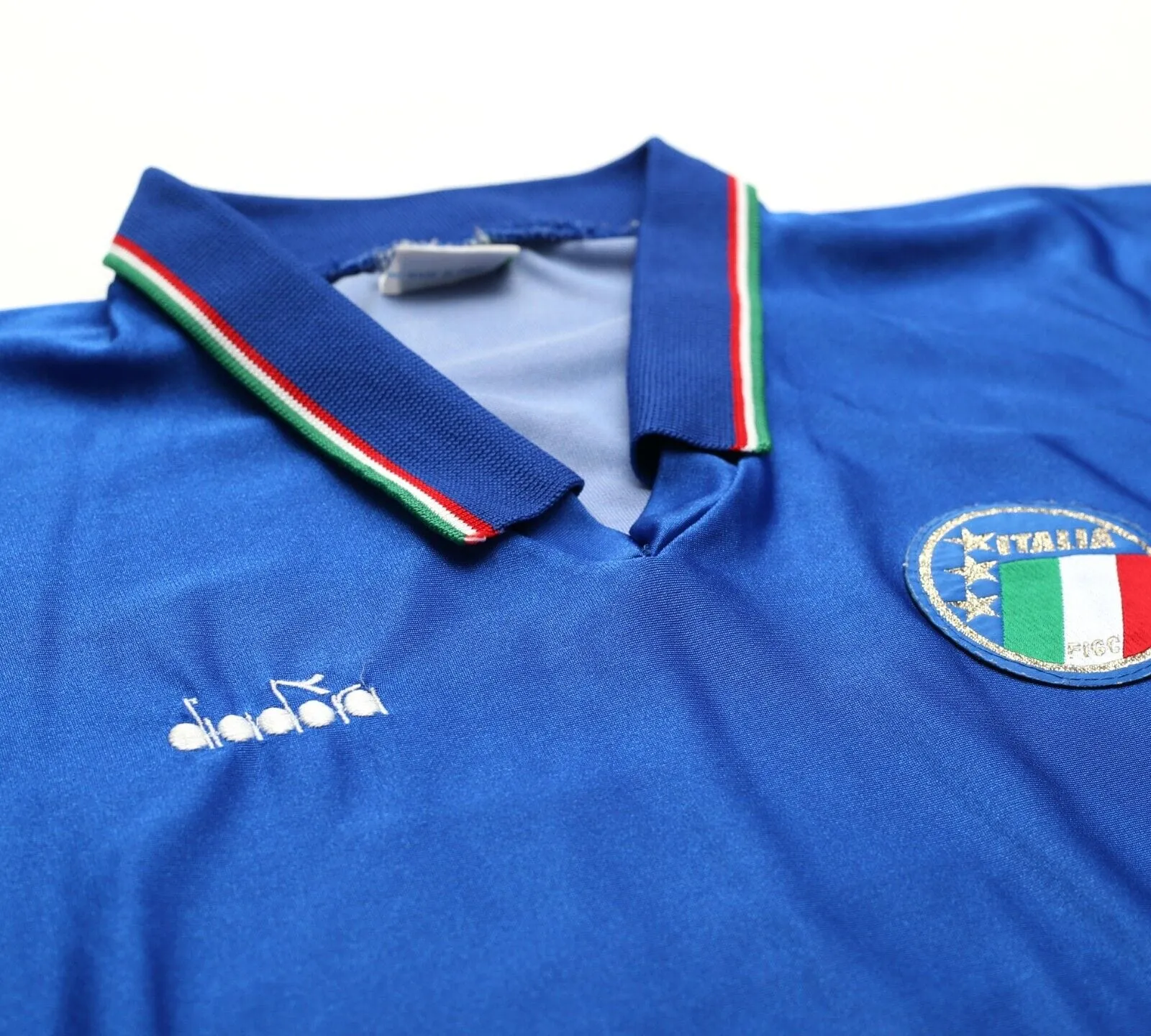 1986/91 BAGGIO #15 Italy Vintage Diadora Home Football Shirt (M/L) Italia 90