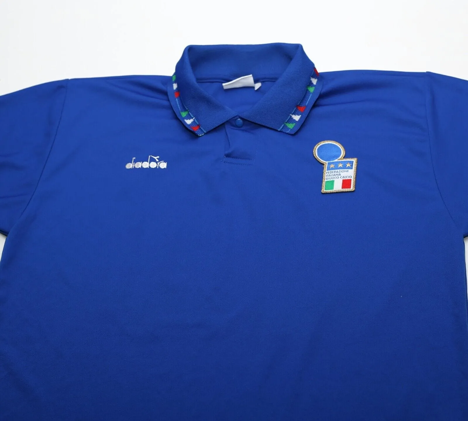 1992/93 BAGGIO #10 Italy Vintage Diadora Home Football Shirt (M)