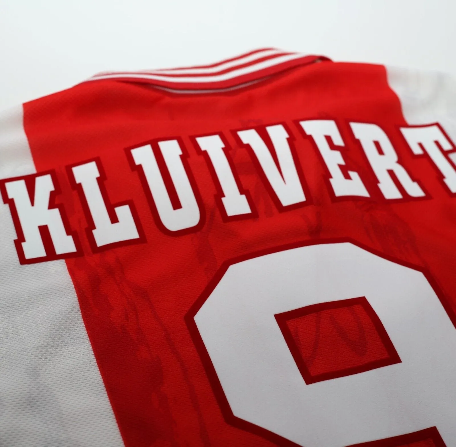 1996/97 KLUIVERT #9 Ajax Vintage Umbro Home Football Shirt Jersey (XL)