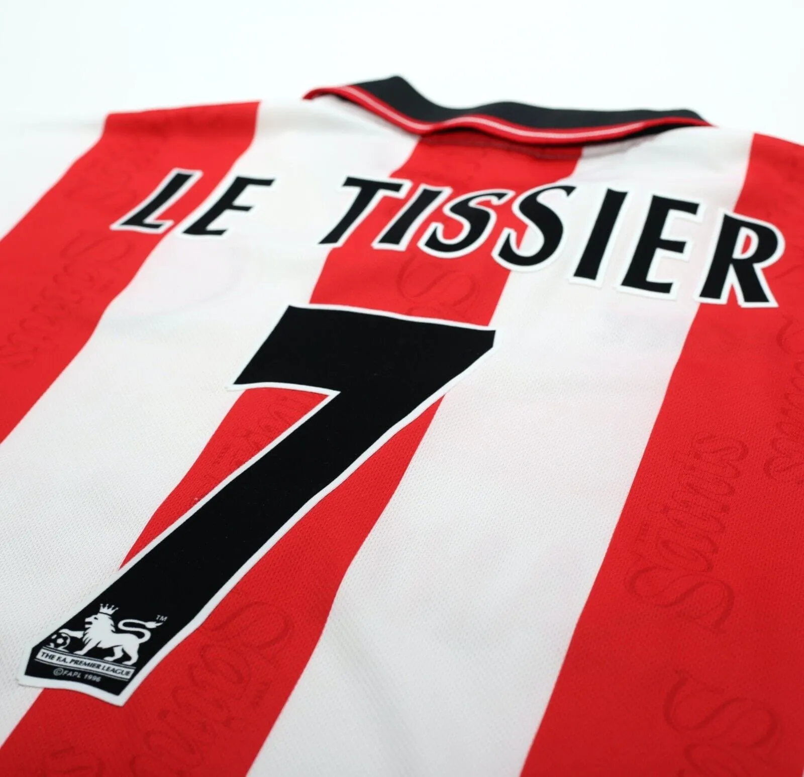 1997/99 LE TISSIER #7 Southampton Vintage PONY Home Football Shirt Jersey (L)