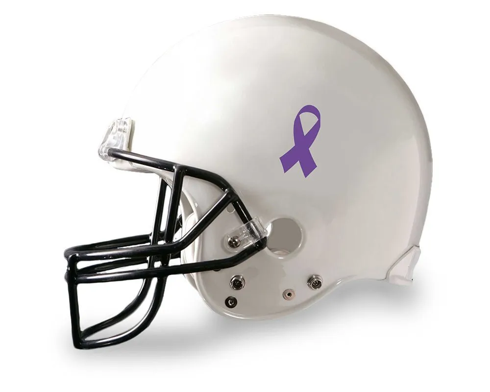 25 Purple Ribbon Awareness Decals