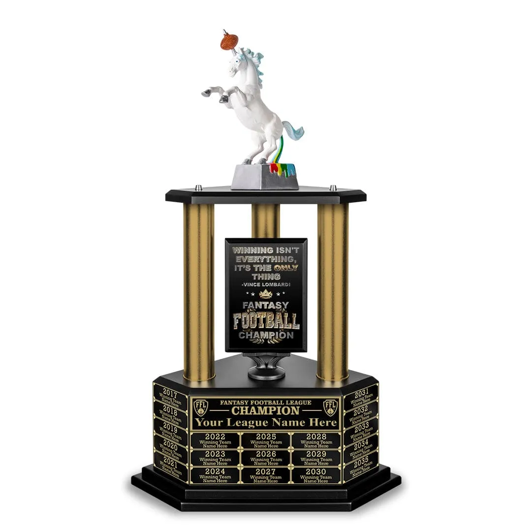 26”-36” Gold Column Fantasy Football Perpetual Trophy