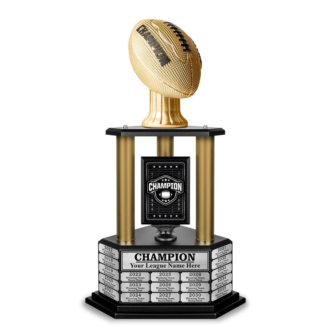 26"-36" Perpetual Champion Football Trophy