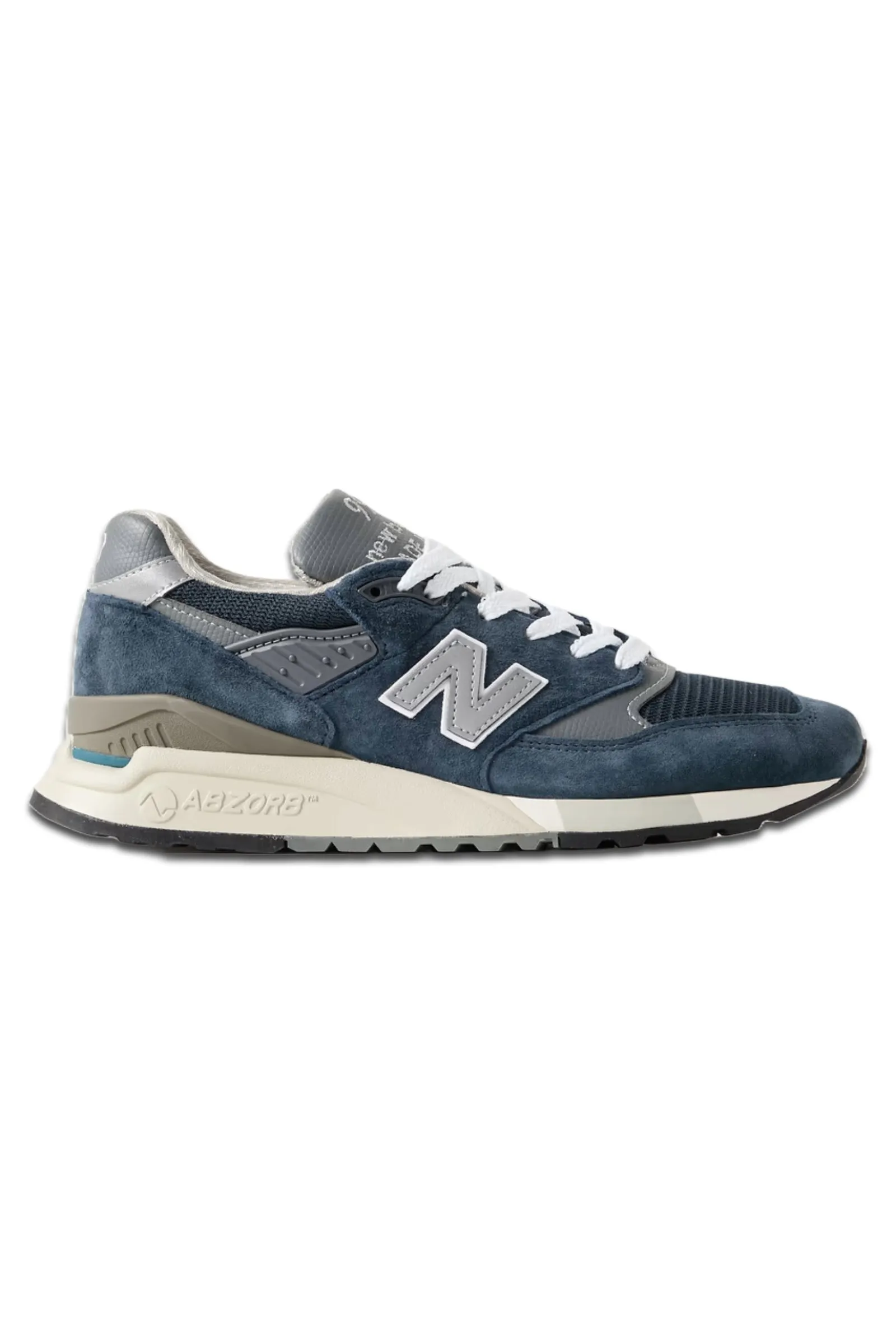 998 Core Rubber-trimmed Leather, Mesh and Suede Sneakers