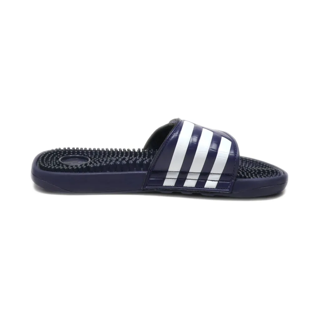 Adidas Adissage Slides Slippers Leather Blue Colour For Men