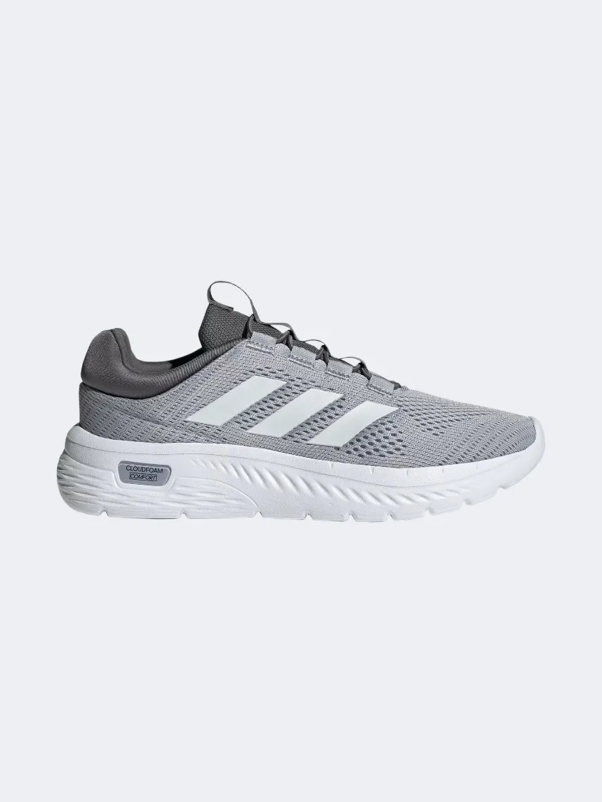 Adidas Cloudfoam Comfy Men Sportswear Shoes Silver/White/Grey