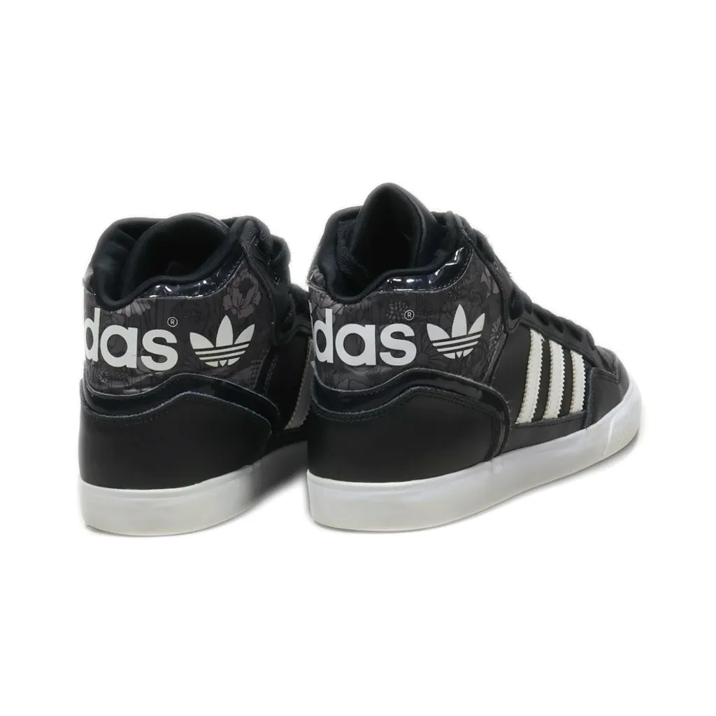 Adidas Extaball High-Top Sneakers Pu Leather Black Colour For Women