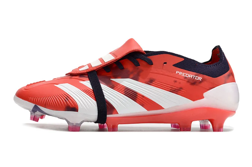 Adidas Predator Accuracy  Shoes - White | Crimson Red - FREE SHIPPING WORLDWIDE