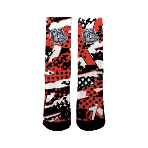 Ainsworth Bulldog Football Freedom Socks