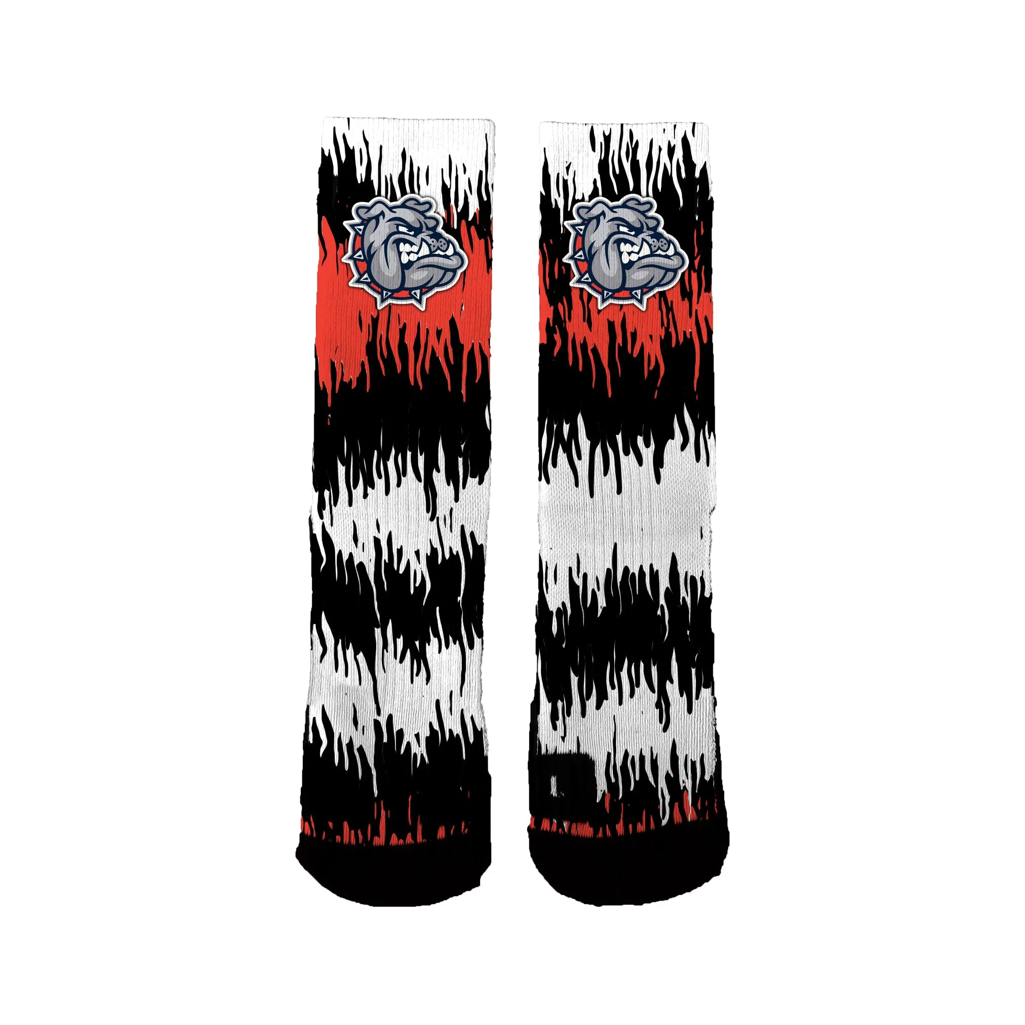 Ainsworth Bulldog Football Scribbles Socks