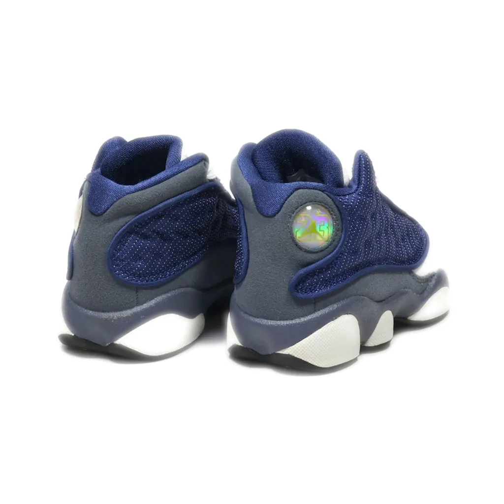 Air Jordan 13 Flint Sneakers Leather Blue Colour For Kids