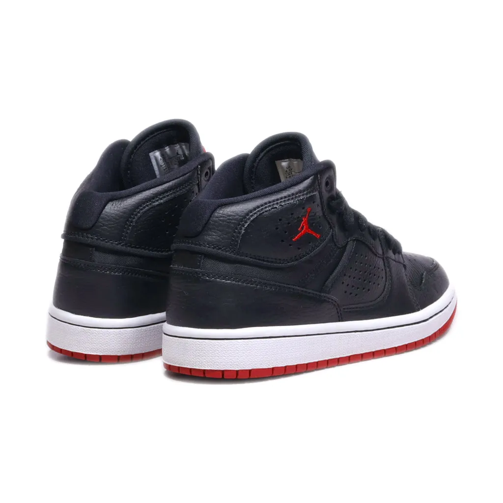 Air Jordan Access High-Top Sneakers Leather Black Colour For Women