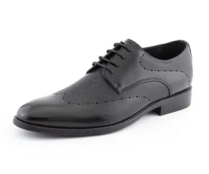 Amali Shoes Luke Wingtip Dress Shoes Men’s Pu Leather Black