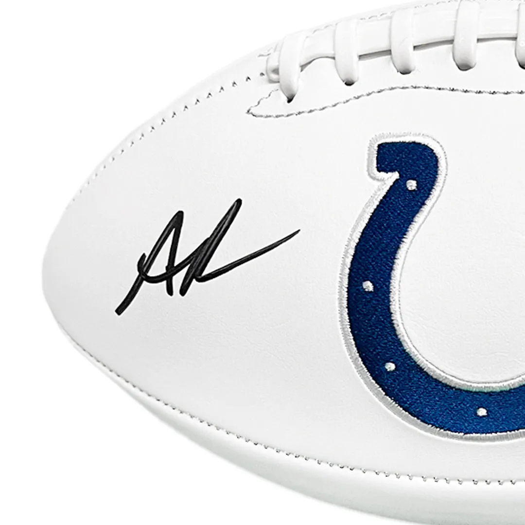 Anthony Richardson Signed Indianapolis Colts Official NFL Team Logo Football (JSA)