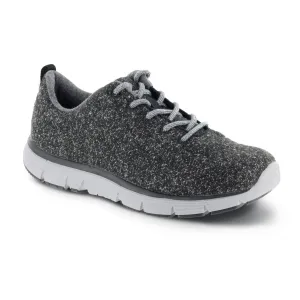 Apex A8100w Natural Wool Knit Women's Casual Shoe In Dark Grey