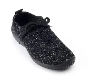 Arcopedico Lace Up Knit Shoe - Starry Night Black