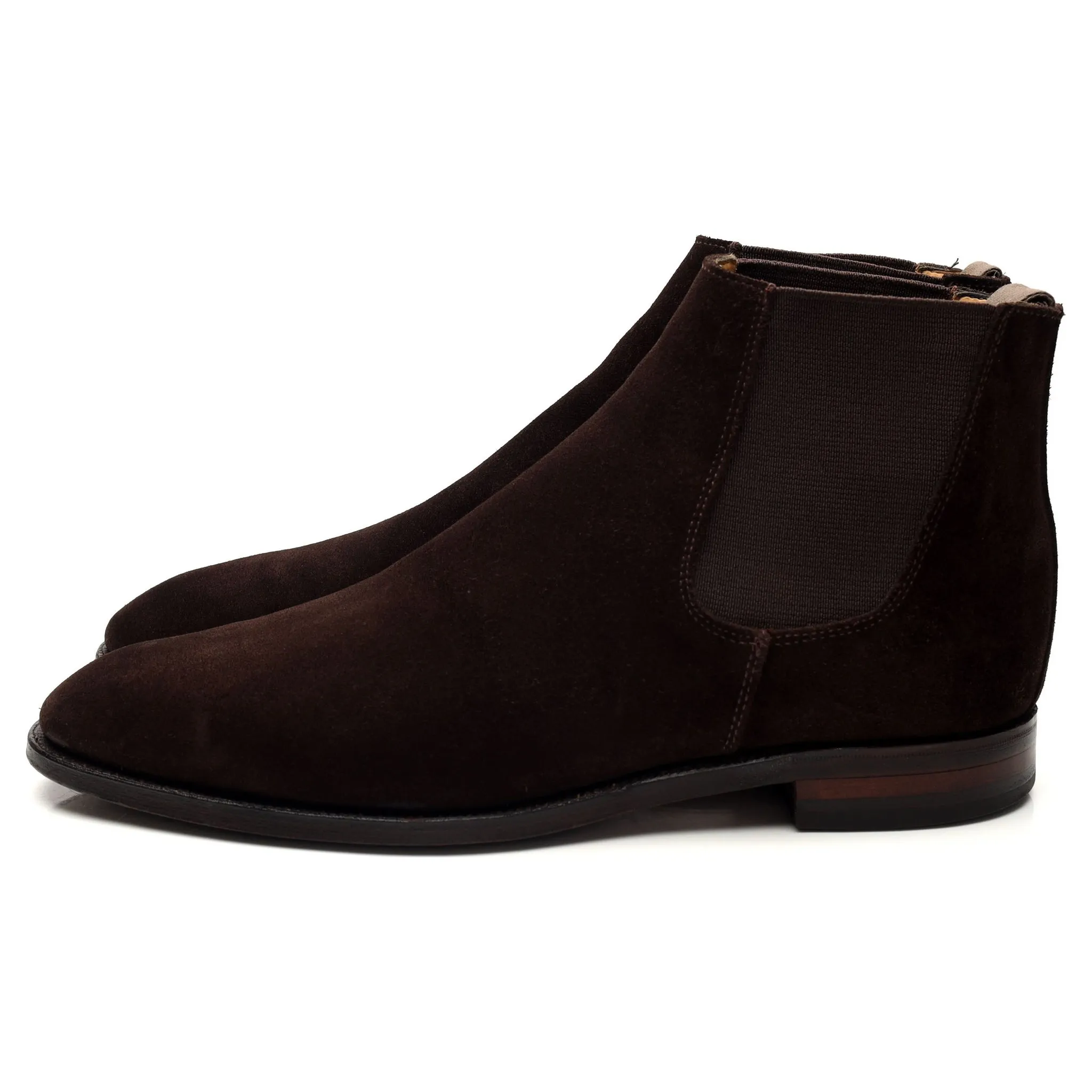 'Ashford' Dark Brown Suede Chelsea Boots UK 8.5 F