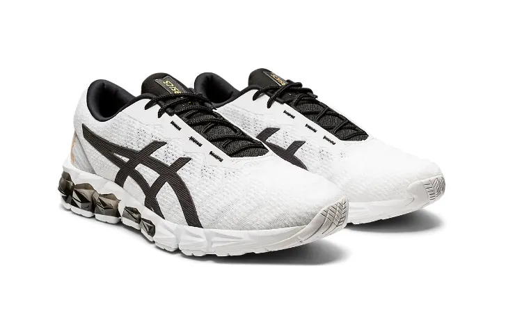 Asics scarpa sneakers da uomo Gel Quantum 180 5 1201A036 100 bianco nero