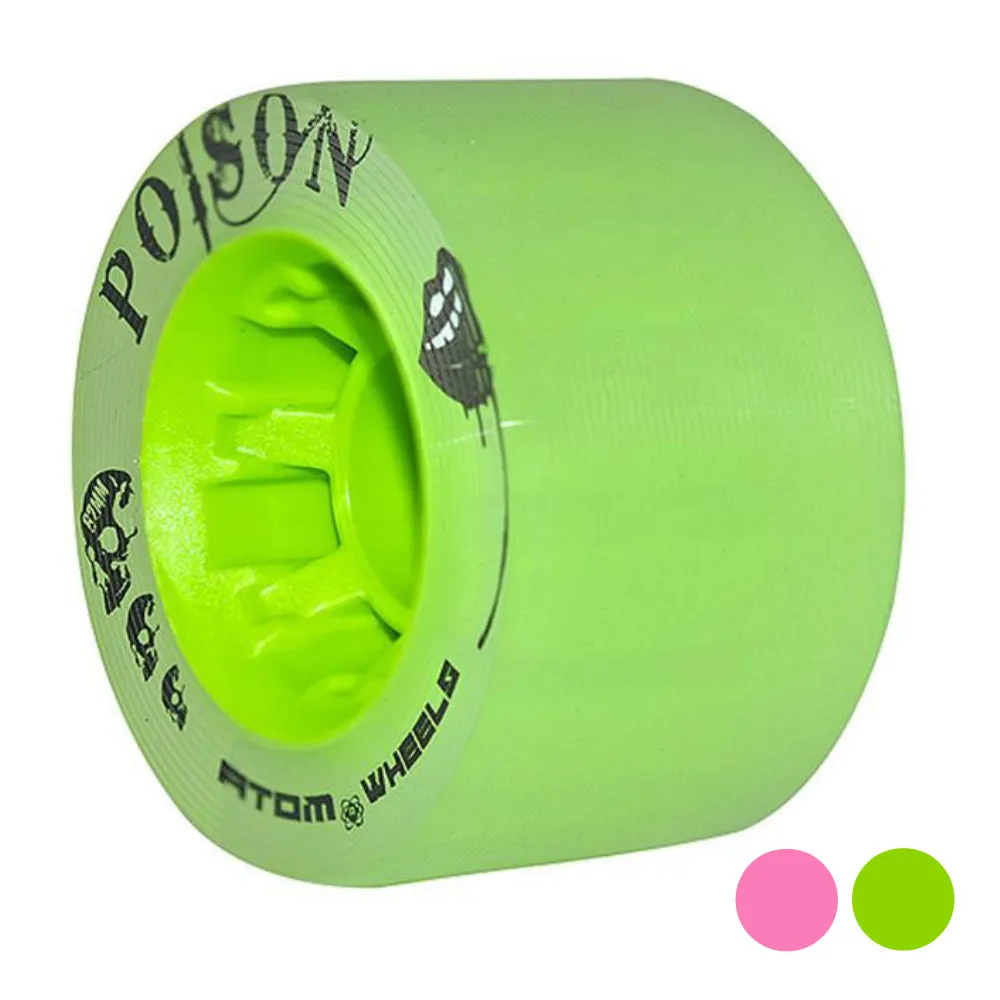 Atom Poison 62mm Roller Skate Wheels- 4pack