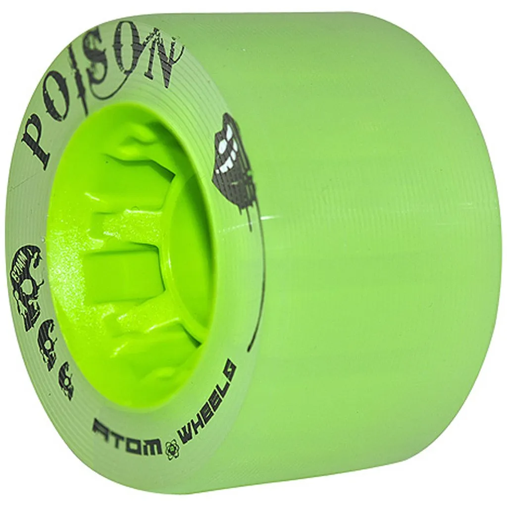 Atom Poison 62mm Roller Skate Wheels- 4pack