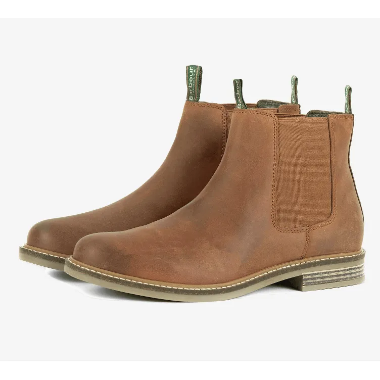 Barbour Mens Chelsea Boot Farsley Dark Tan