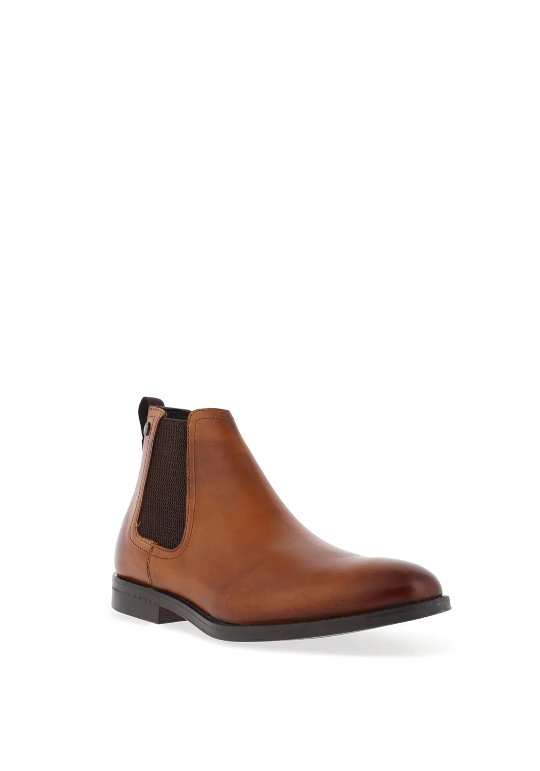 Base London Mens Bradwell Chelsea Boots, Waxy Tan