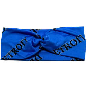 Blue Detroit Twisted - Workout Headband