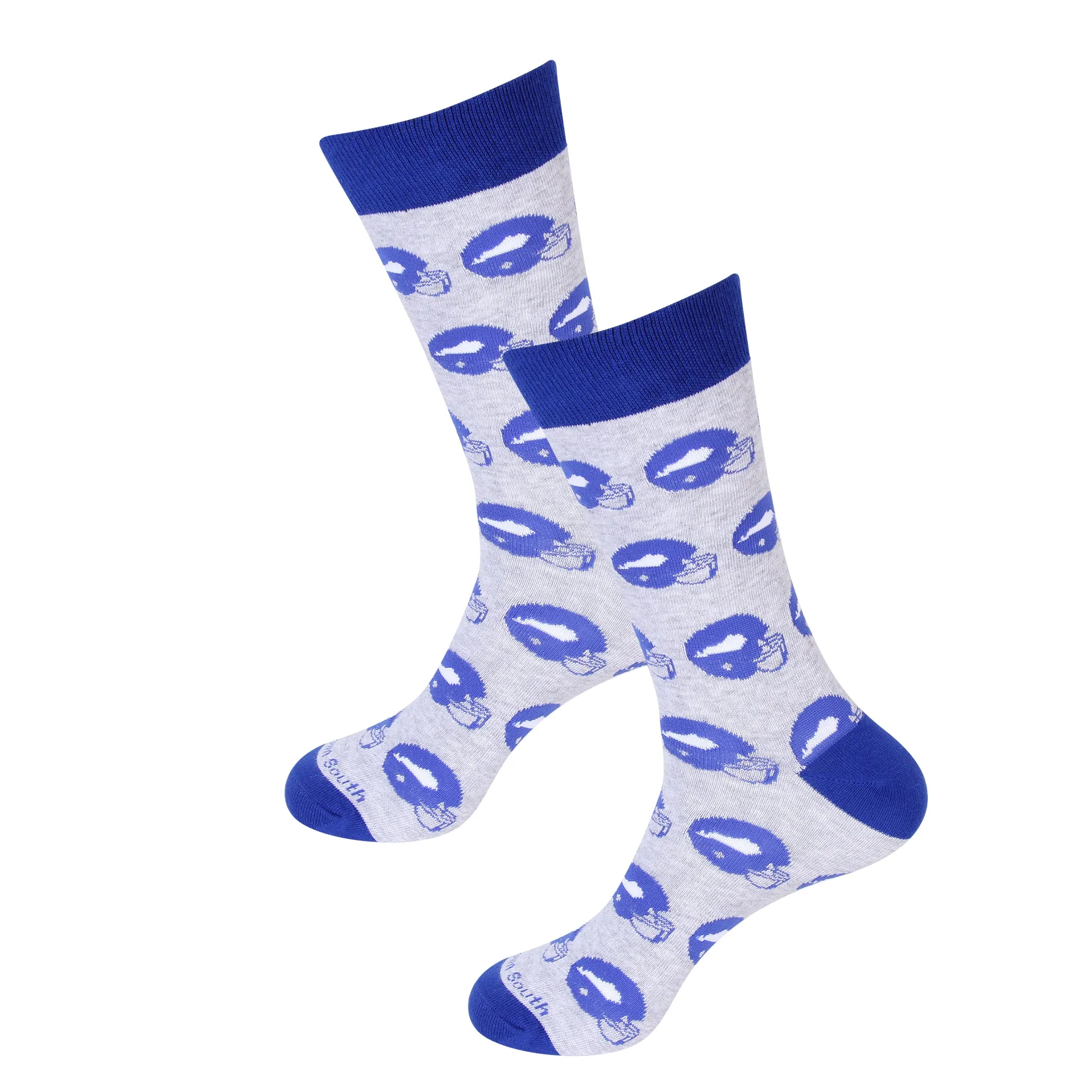 Blue Football Helmet Socks