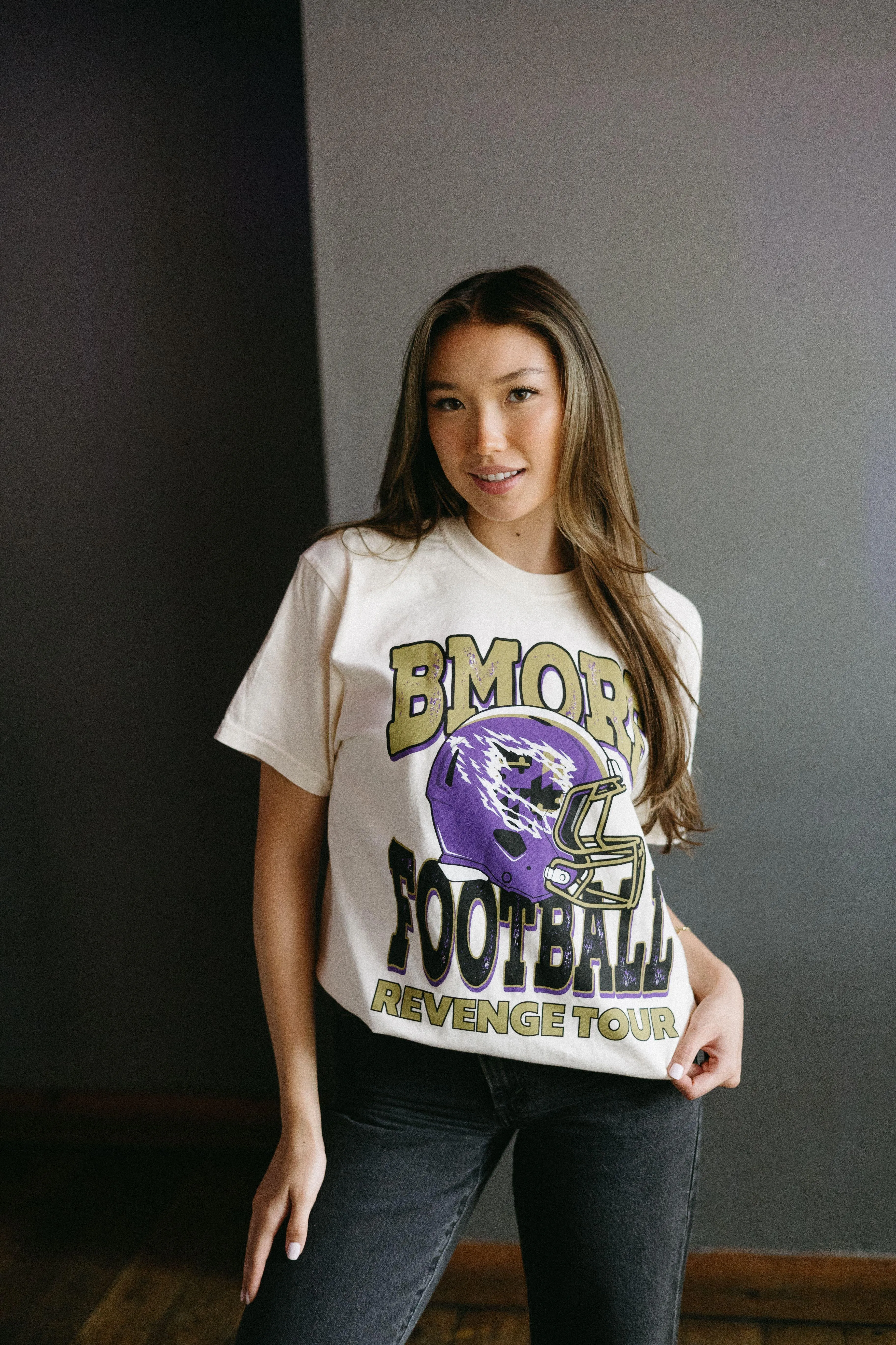 BMORE Football Revenge Tour Tee - Brightside X R1A (Natural) / Shirt