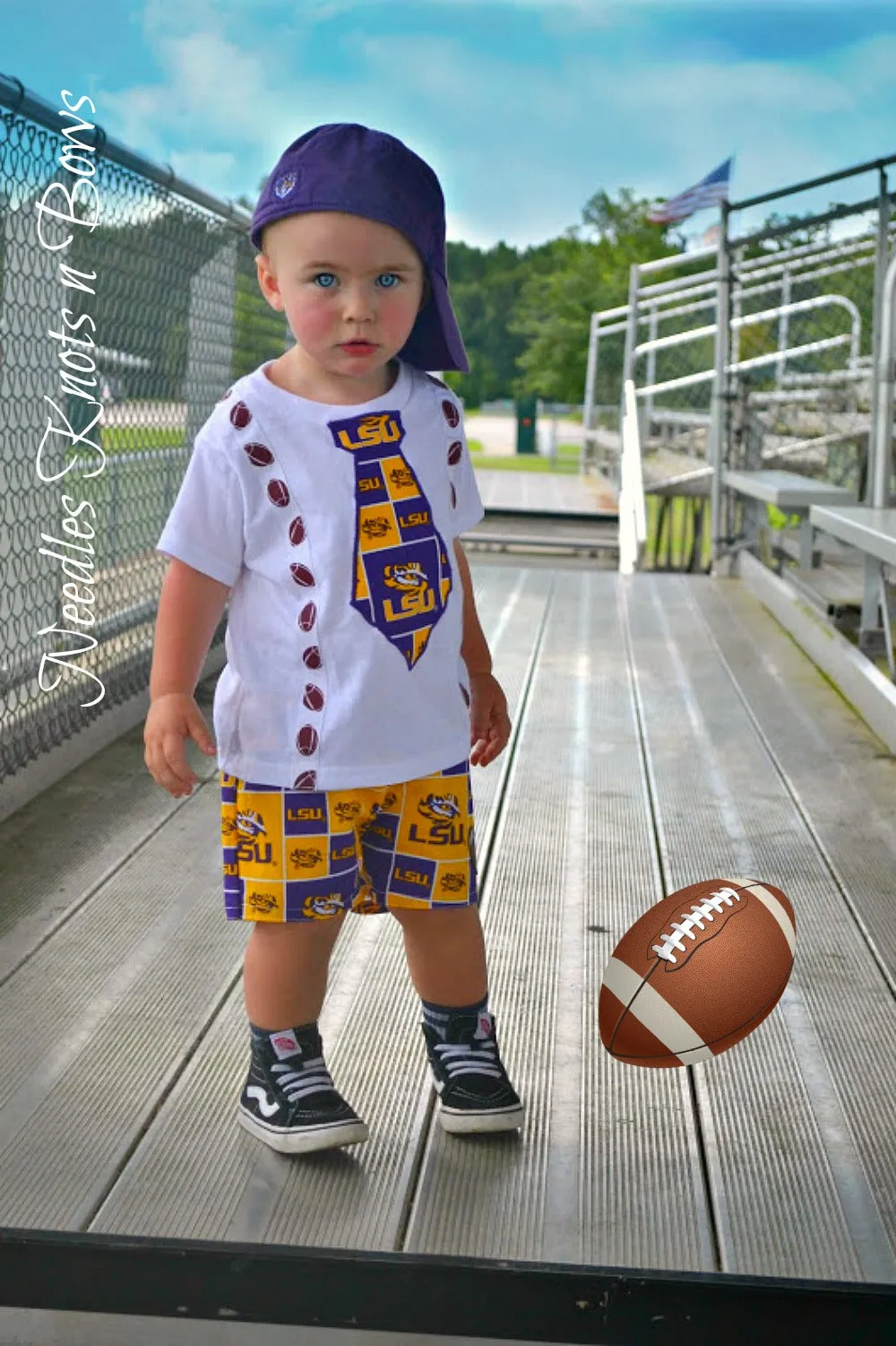 Boys LSU Tigers Football Outfit, Baby Boys Louisiana State University Game Day Outfit