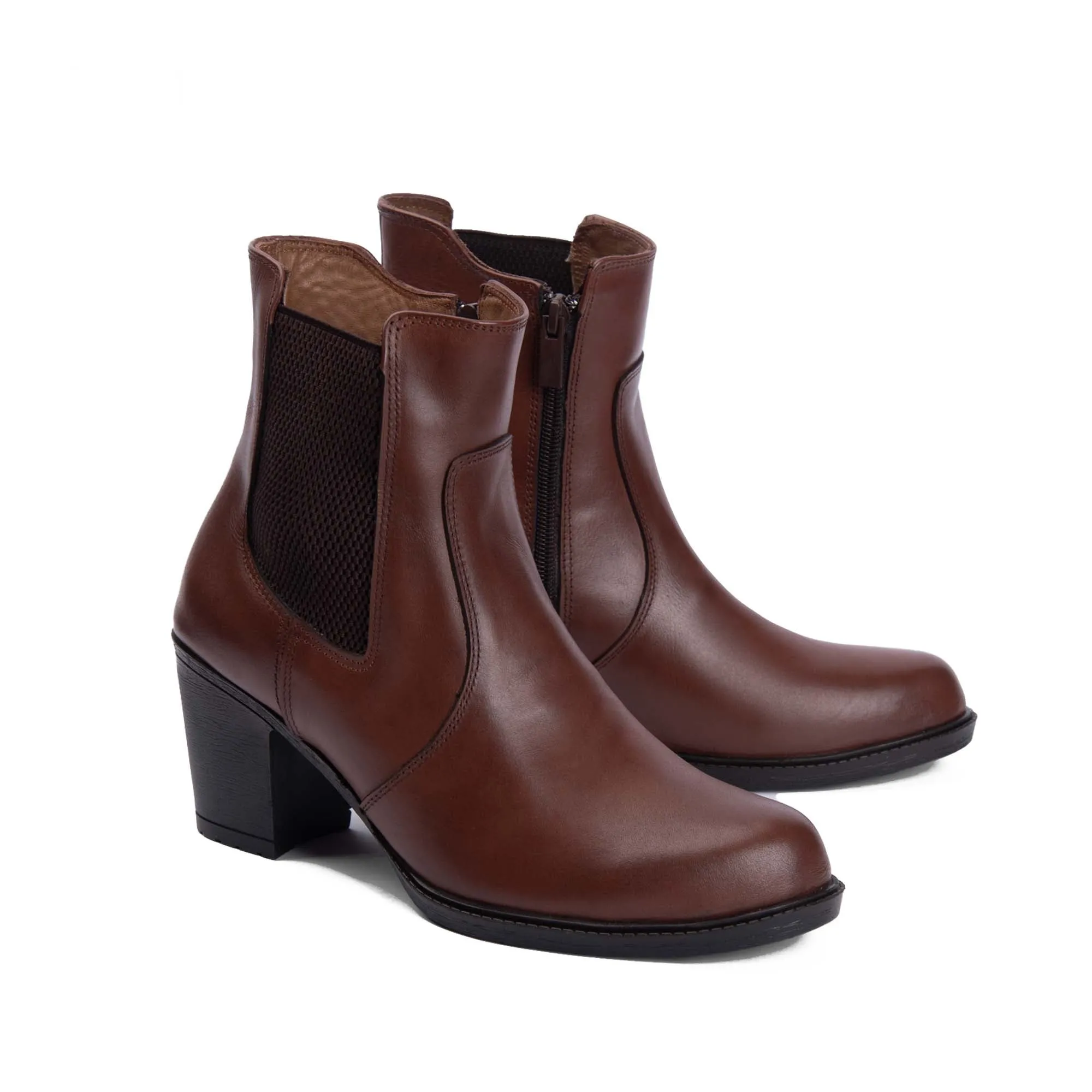 Brio Brown Easton Natural Leather Chelsea Boot