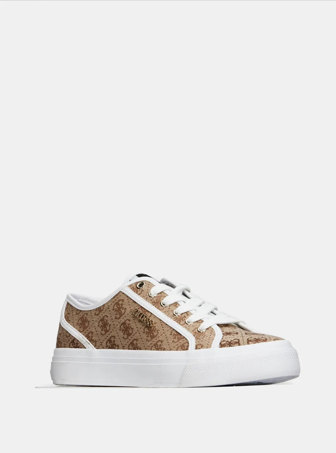 Brown Logo Jelexa Low Top Sneakers