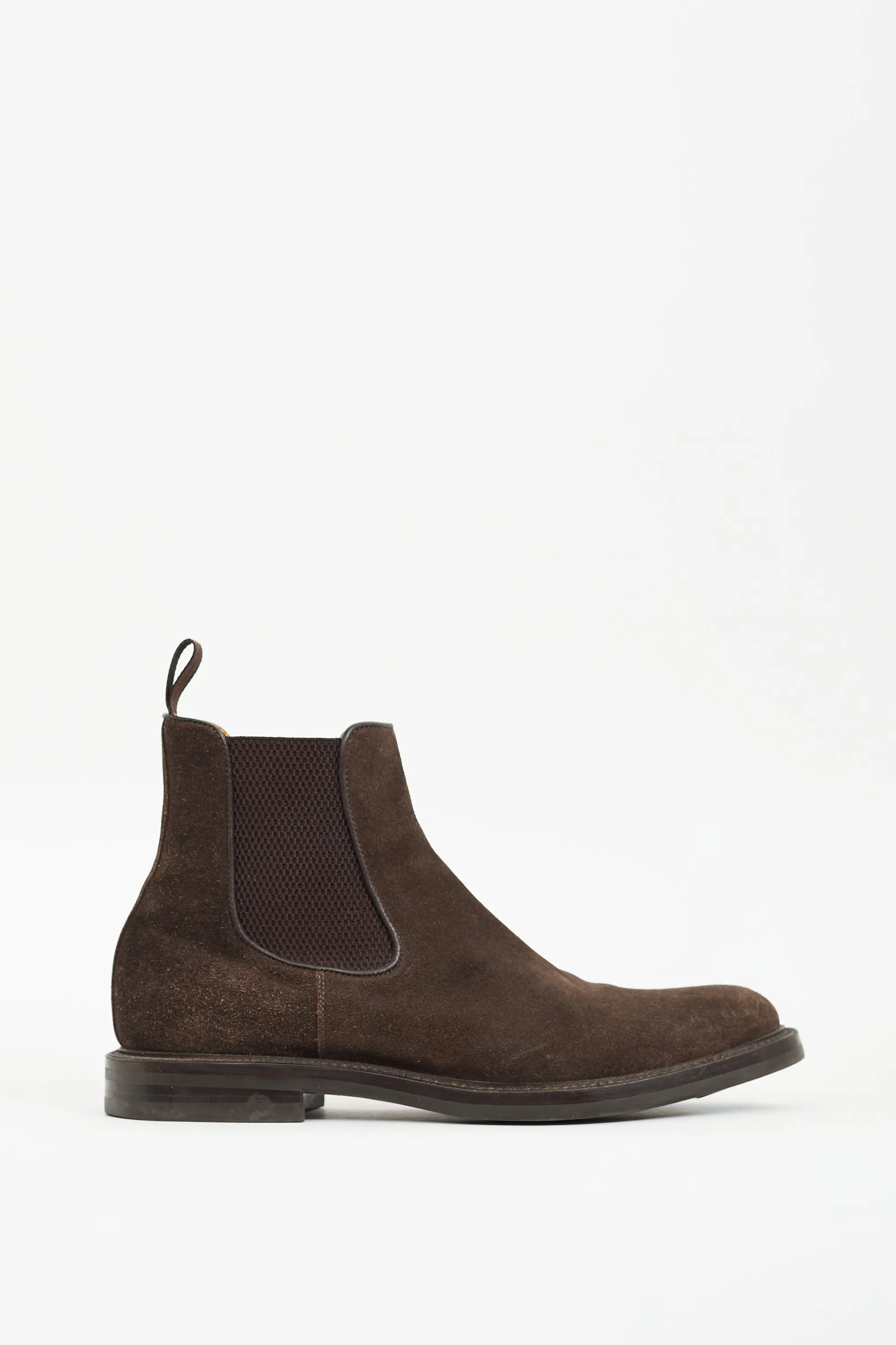 Brown Suede Chelsea Boot