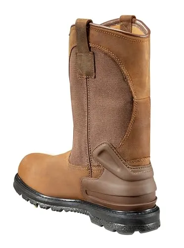 Carhartt CMP1100 Men's 11" Wellington Waterproof Soft Toe Pull-On Leather Work Boot CMP1100