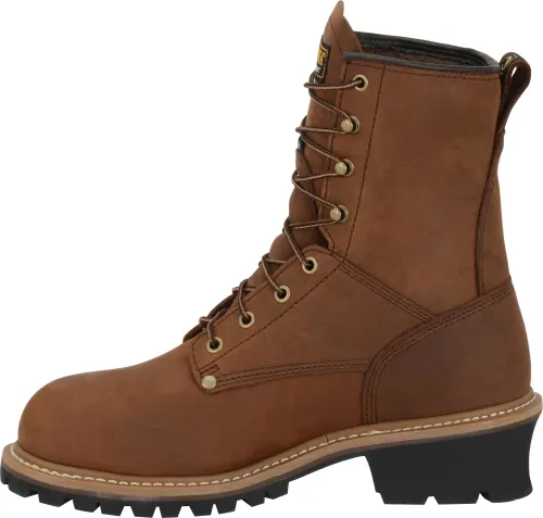 Carolina 8 insulated, waterproof steel toe Copper Logger #CA5821