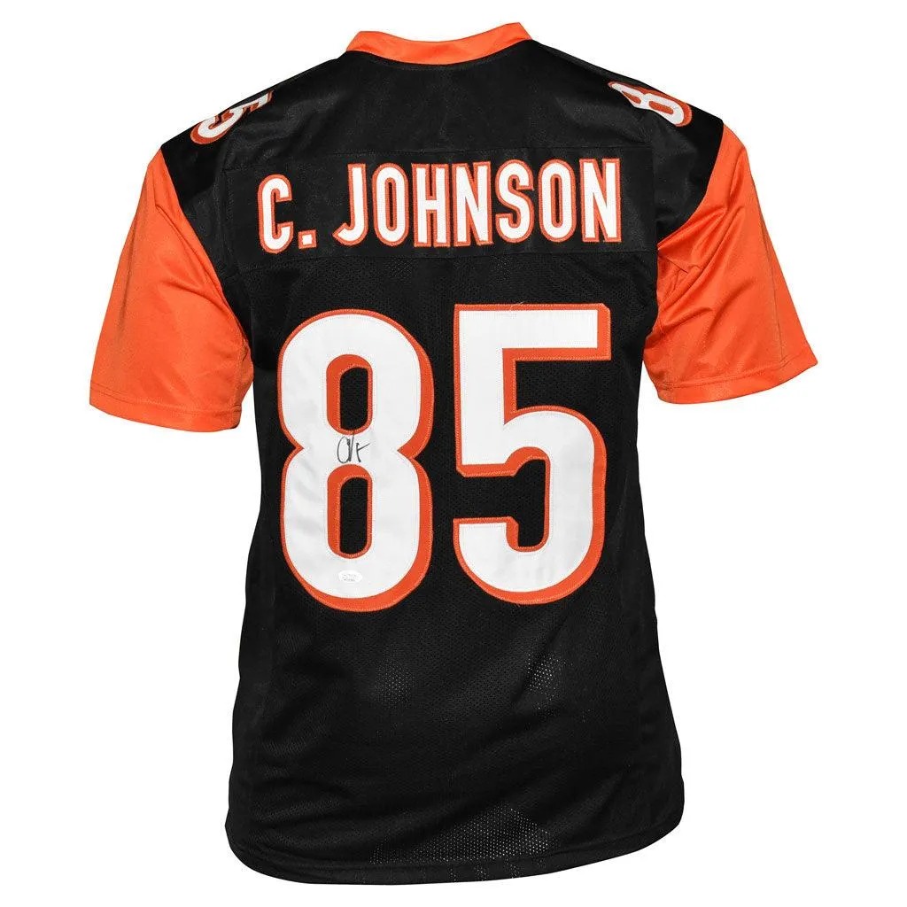 Chad Johnson Signed Cincinnati Black Football Jersey (Beckett)