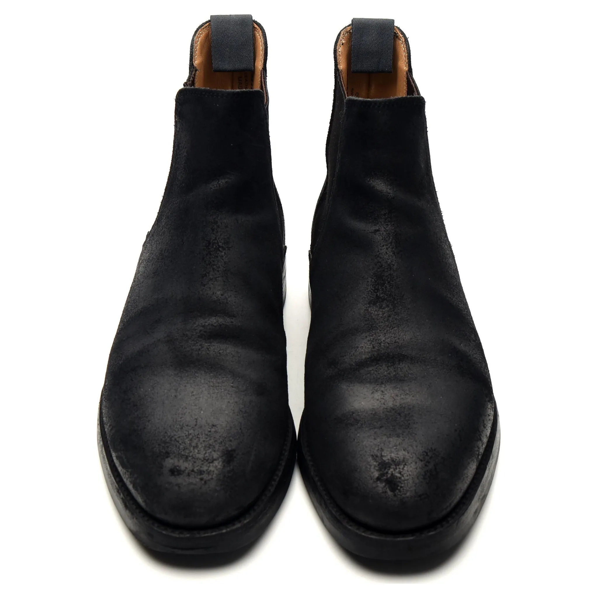 'Chelsea 5' Black Rough-Out Suede Chelsea Boots UK 7 E