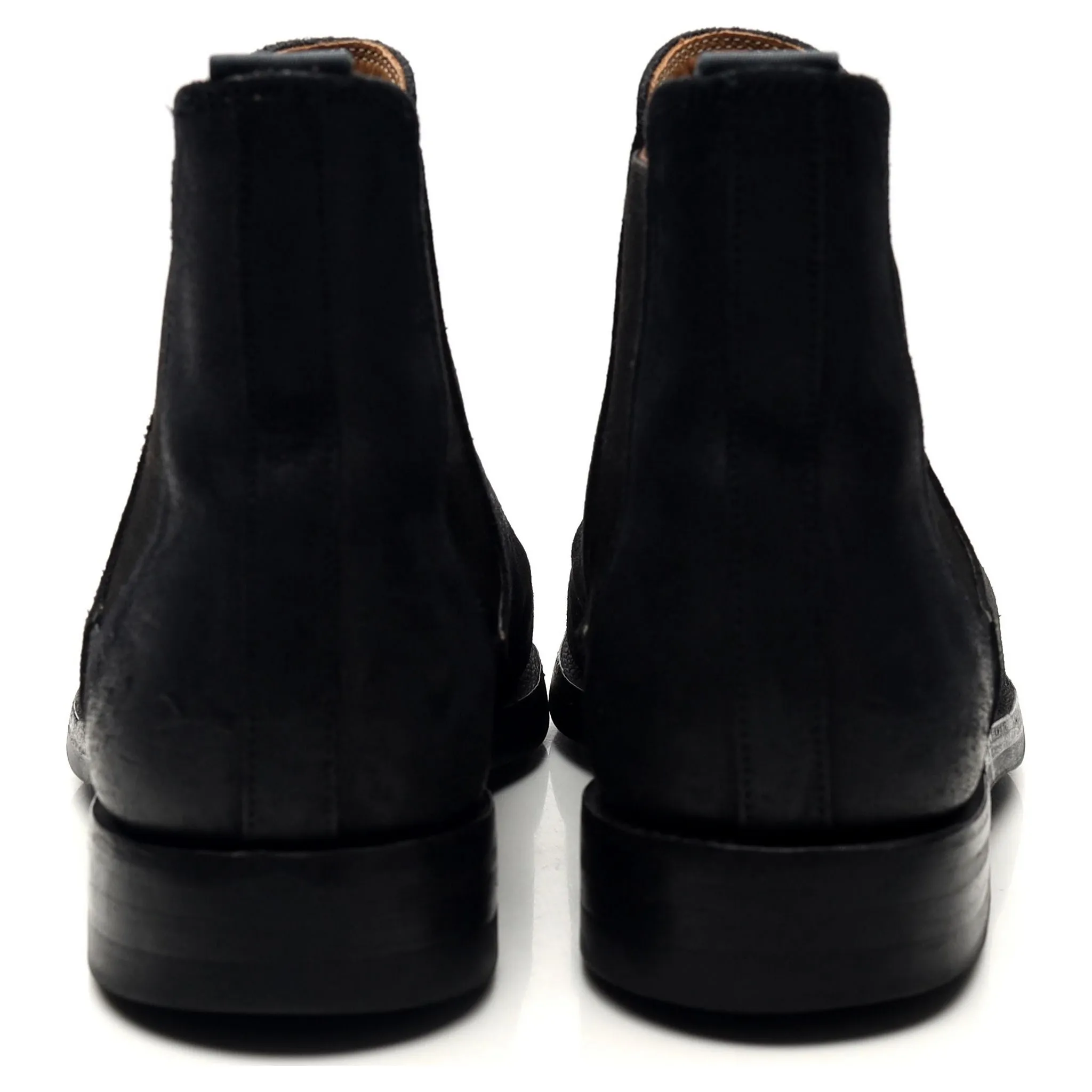 'Chelsea 5' Black Rough-Out Suede Chelsea Boots UK 7 E