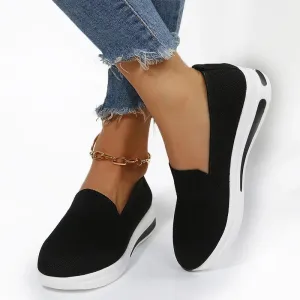 Chic Wedge Sneakers with Airy Mesh Upper