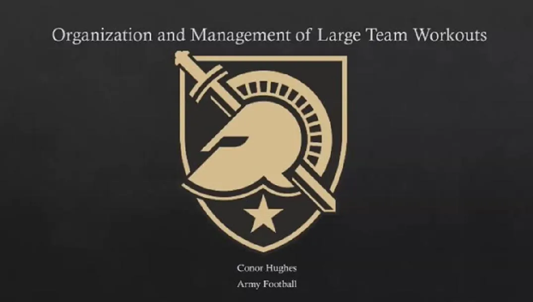 Conor Hughes- Organization and Management of large teams in the weightroom