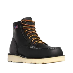 Danner Men's Bull Run Black 6 Inch Moc Steel Toe Work Boots 15569