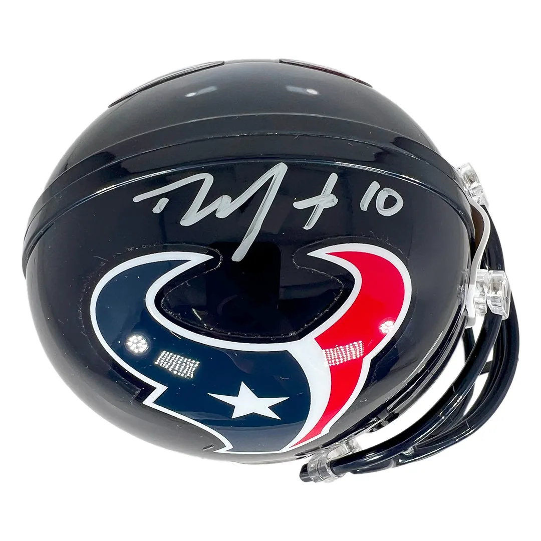 DeAndre Hopkins Signed Houston Texans Mini Football Helmet (JSA)