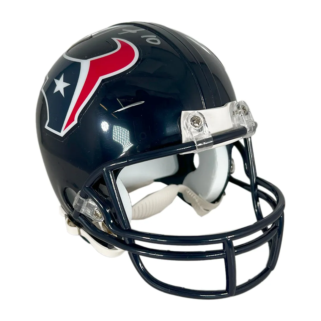 DeAndre Hopkins Signed Houston Texans Mini Football Helmet (JSA)