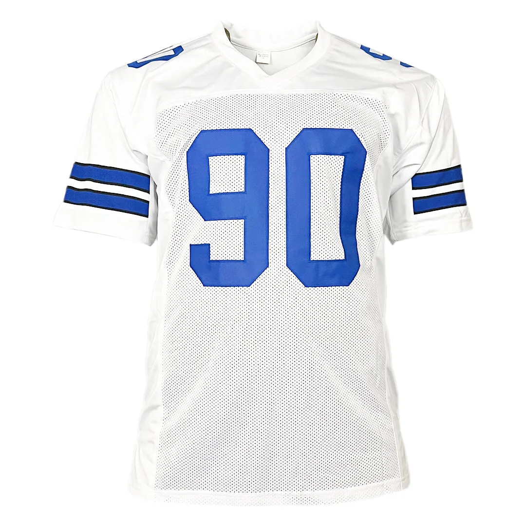 Demarcus Lawrence Signed Dallas White Football Jersey (JSA)