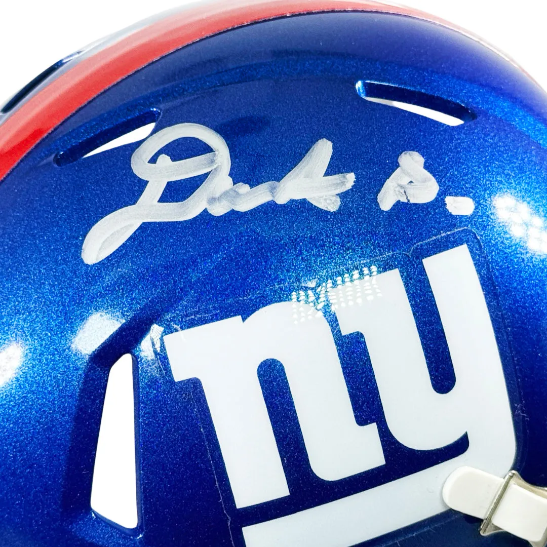 Deonte Banks Signed New York Giants Speed Mini Football Helmet (JSA)