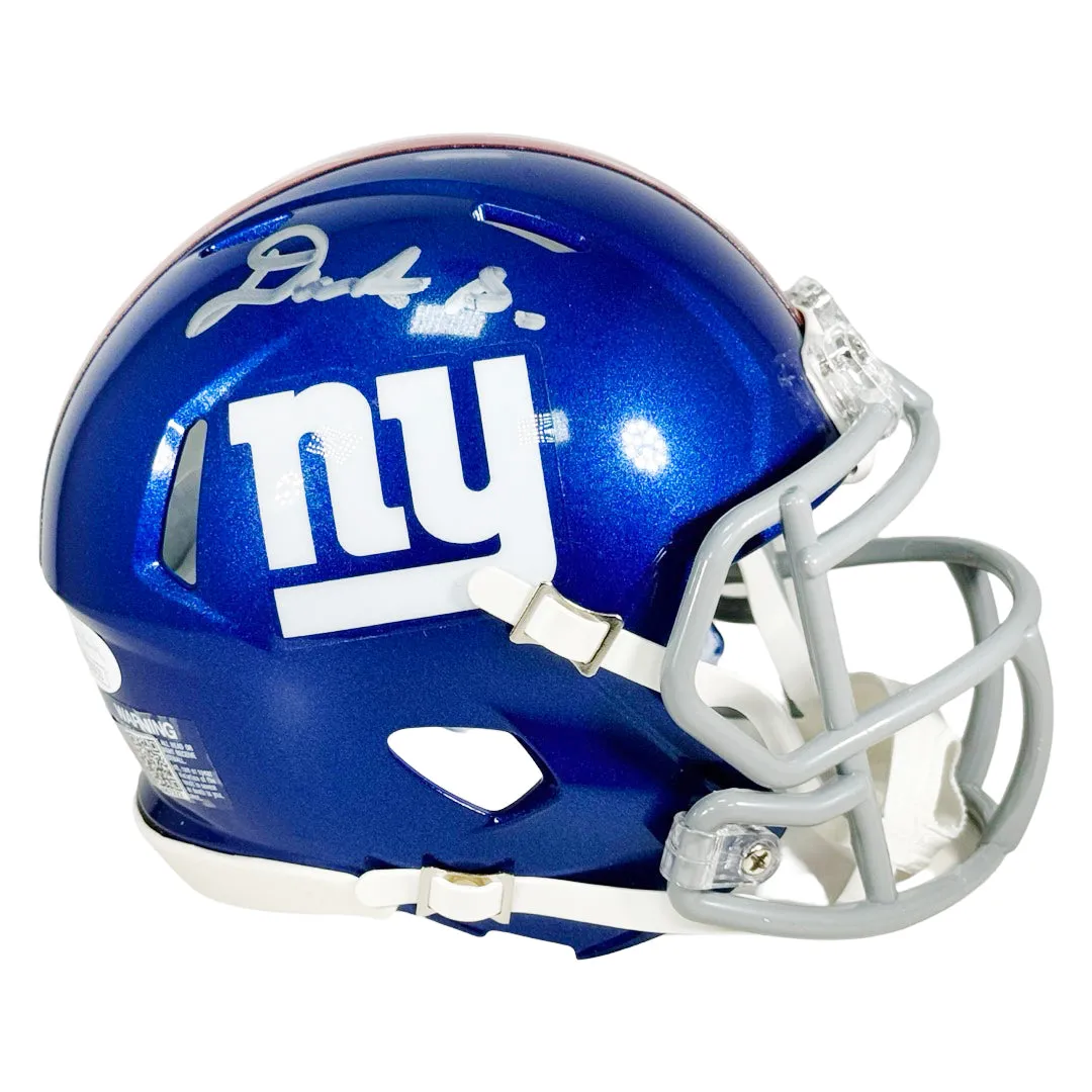 Deonte Banks Signed New York Giants Speed Mini Football Helmet (JSA)