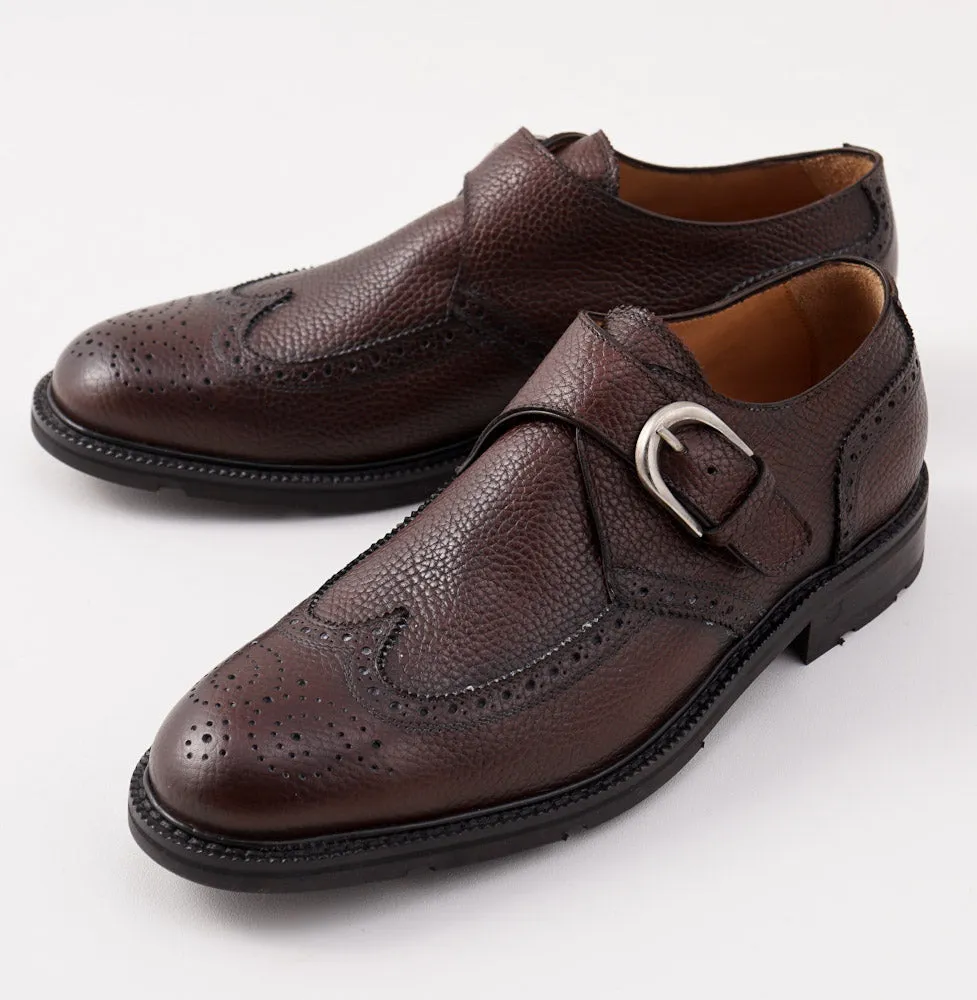 Di Mella Grained Leather Monk Strap