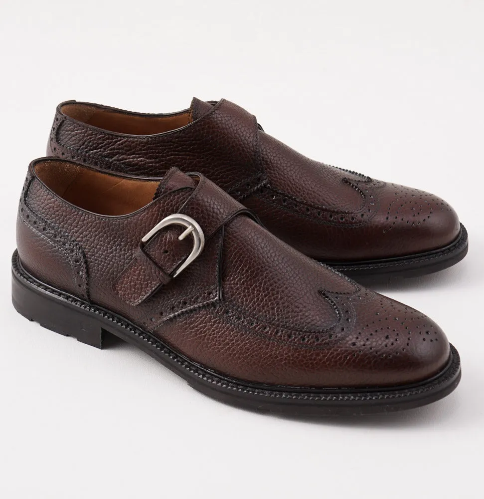 Di Mella Grained Leather Monk Strap