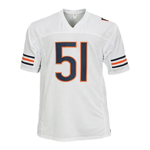 Dick Butkus Signed Chicago White Football Jersey (JSA)