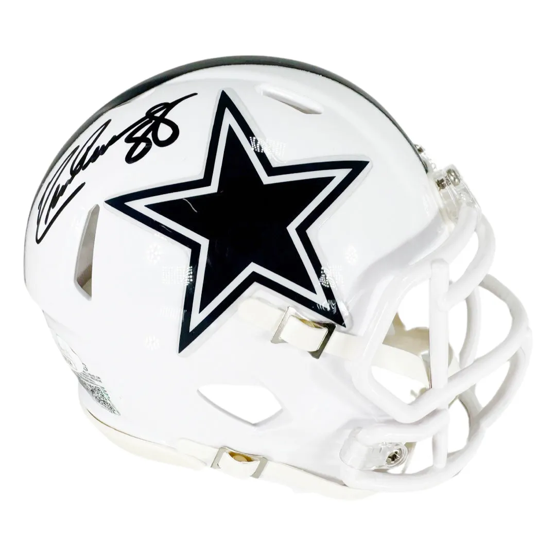 Drew Pearson Signed Dallas Cowboys Alt 2022 Speed Mini Football Helmet (JSA)